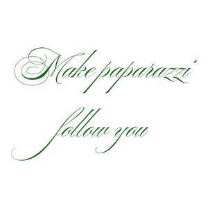 make paparazzi follow you quote SVG PNG design with bold lettering