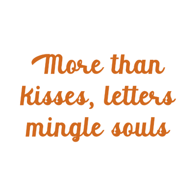 more than kisses letters mingle souls quote SVG PNG design with bold lettering