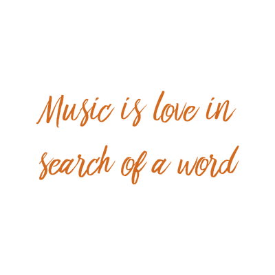 music is love in search of a word quote SVG PNG design with hand-drawn style