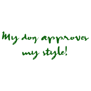 my dog approves quote SVG PNG design with hand-drawn style