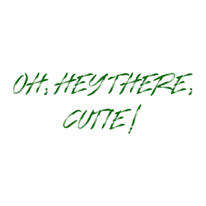 oh hey there cutie quote SVG PNG design with bold lettering