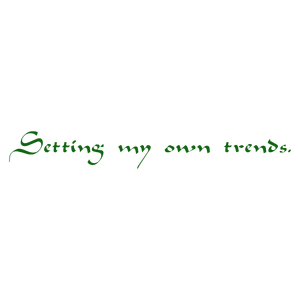 setting my own trends quote SVG PNG design with bold lettering, an uplifting message