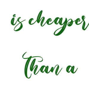 shopping is cheaper than a psychiatrist quote SVG PNG design