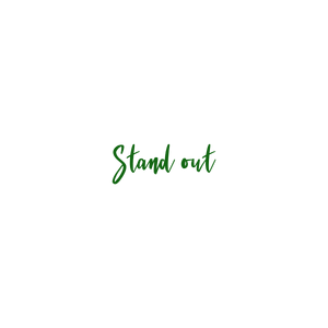 stand out quote SVG PNG design with bold lettering, an uplifting message