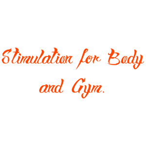 stimulation for body and gym quote SVG PNG design with bold lettering