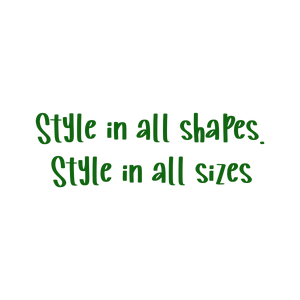 in all shapes sizesvwrgkwzzquf quote SVG PNG design with bold lettering, an uplifting message