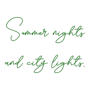 summer nights and city lights quote SVG PNG design