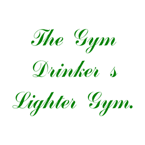 the gym drinker's lighter quote SVG PNG design with bold lettering