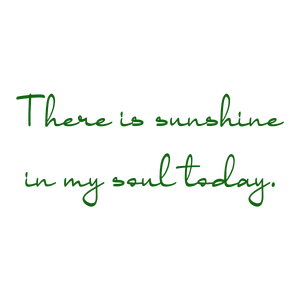 there is sunshine in my soul today quote SVG PNG design with an uplifting message