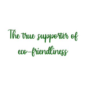 the true supporter of eco friendliness quote SVG PNG design with bold lettering