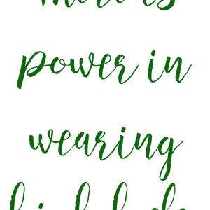 there is power in wearing high heels quote SVG PNG design with an uplifting message