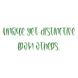 unique yet distinctive from others quote SVG PNG design with bold lettering, an uplifting message