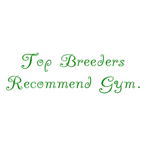 top breeders recommend gym quote SVG PNG design with bold lettering
