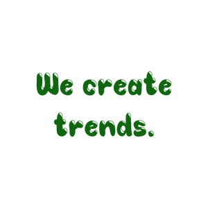 we create trends quote SVG PNG design with hand-drawn style, bold lettering