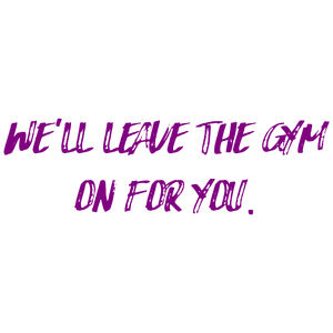 we'll leave the gym on for you quote SVG PNG design with hand-drawn style, bold lettering