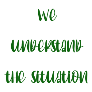 we understand the situation quote SVG PNG design with bold lettering, an uplifting message