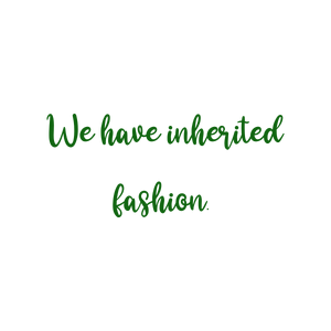 we have inherited fashion quote SVG PNG design with bold lettering
