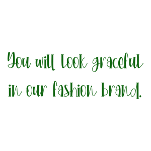 you will look graceful in our fashion brand quote SVG PNG design