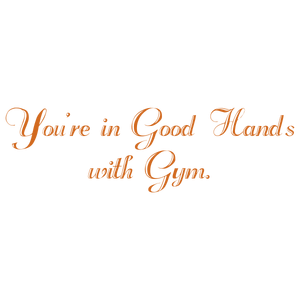 you're in good hands with gym quote SVG PNG design with an uplifting message