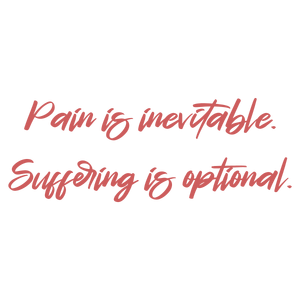 pain is inevitable suffering optionalx41hzlilxis120 quote SVG PNG design with bold lettering