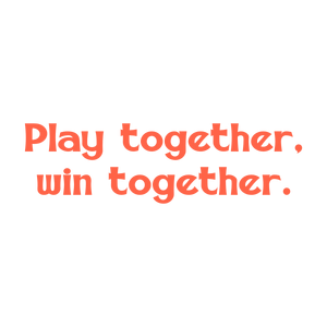 play together win together542 quote SVG PNG design with bold lettering