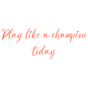 play like a champion today190 quote SVG PNG design with bold lettering, an uplifting message