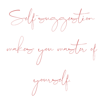 self suggestion makes you master of yourself quote SVG PNG design with an uplifting message