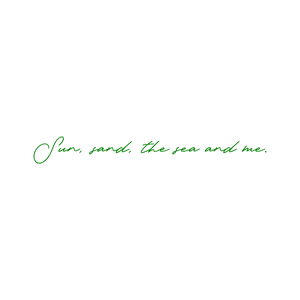 sun sand the sea and me quote SVG PNG design with an uplifting message
