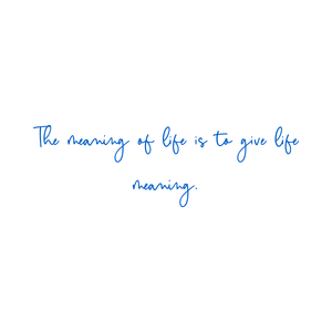 the meaning of life is to give quote SVG PNG design