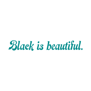 black is beautiful quote SVG PNG design with bold lettering, an uplifting message