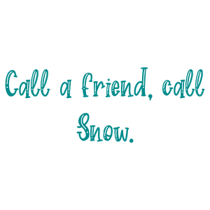 call a friend snow quote SVG PNG design