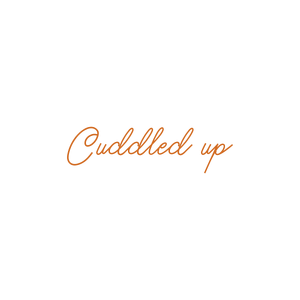 cuddled up quote SVG PNG design with bold lettering