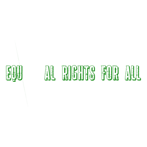 equal rights for all quote SVG PNG design with bold lettering