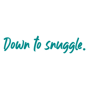 down to snuggle quote SVG PNG design with bold lettering
