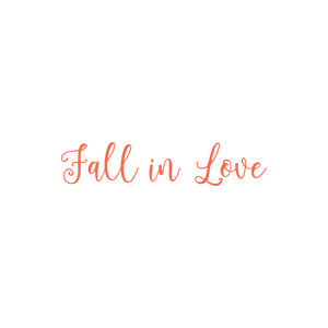 fall in love quote SVG PNG design with hand-drawn style, an uplifting message