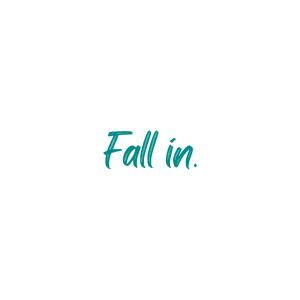 fall in quote SVG PNG design with bold lettering