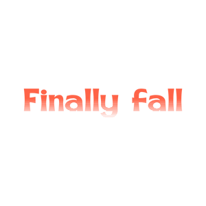 finally fall quote SVG PNG design with bold lettering