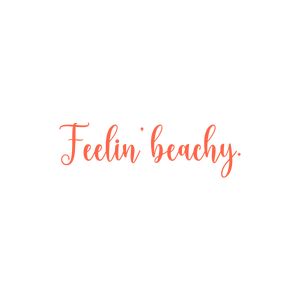 feelin' beachy quote SVG PNG design