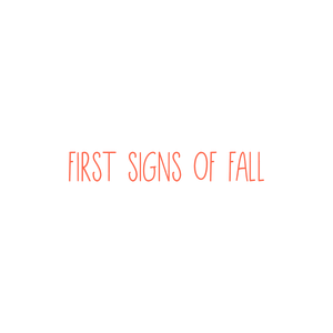 first signs of fall quote SVG PNG design with bold lettering