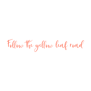 follow the yellow leaf road quote SVG PNG design with an uplifting message
