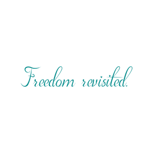 freedom revisited quote SVG PNG design with bold lettering, an uplifting message