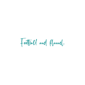 football and flannel quote SVG PNG design with hand-drawn style