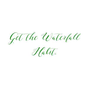 get the waterfall habit quote SVG PNG design with an uplifting message
