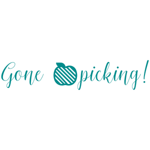 gone picking quote SVG PNG design with bold lettering