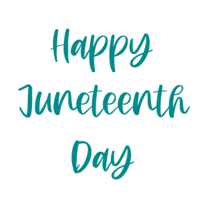 happy juneteenth day quote SVG PNG design with hand-drawn style
