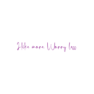 hike more worry lessx1dkhuwscqk quote SVG PNG design with an uplifting message