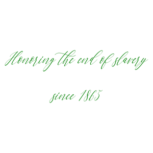honoring the end of slavery since 1865 quote SVG PNG design with bold lettering
