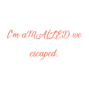 i'm amaized we escaped quote SVG PNG design