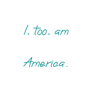 i too am america quote SVG PNG design with hand-drawn style