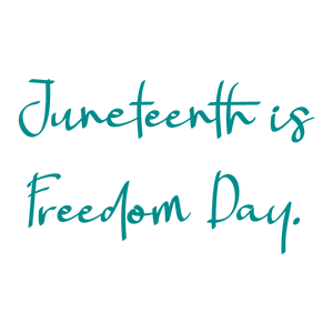 juneteenth is freedom day quote SVG PNG design with bold lettering, an uplifting message